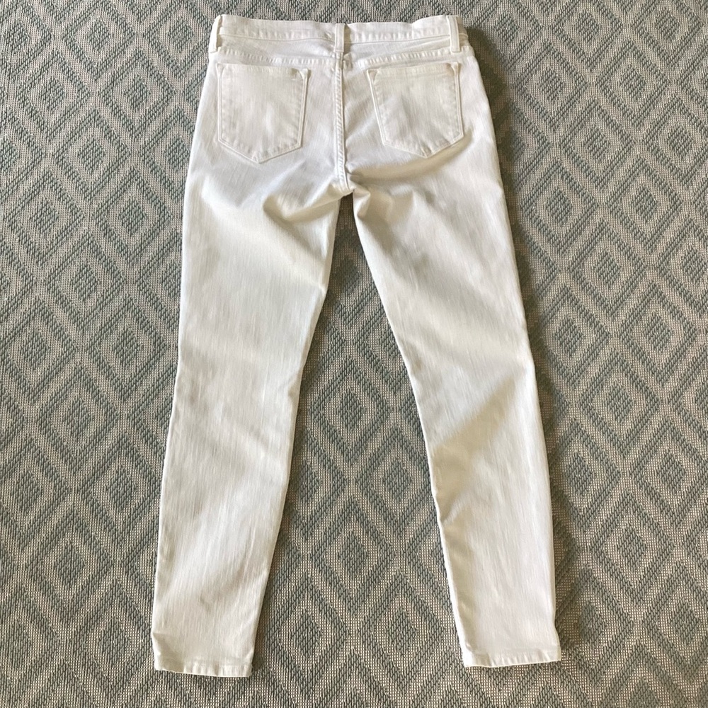 J. Crew Trademark Toothpick Skinny White Jeans Size 28 - Picture 5 of 11